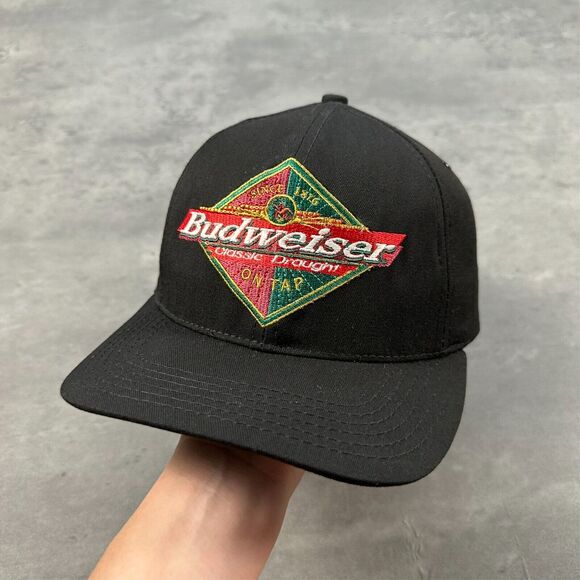 Vintage Deadstock Anheuser-Busch Budweiser Classic Draught On Tap Hat - Picture 1 of 5